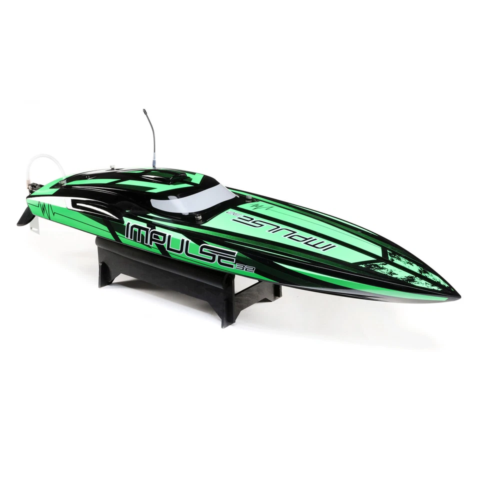Barco RTR inteligente sin escobillas Pro Boat PRB08037T1 Impulse 32"" Deep-V negro/verde Foto 3 de 4