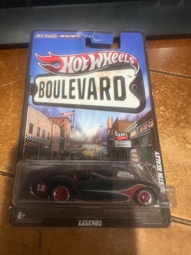 2012 Hot Wheels Boulevard Legends Austin Healey (Bad Card)