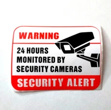 17 Security Cam CCTV 6 Surveillance Stickers  8  Video Warnings 3  Decal Notices