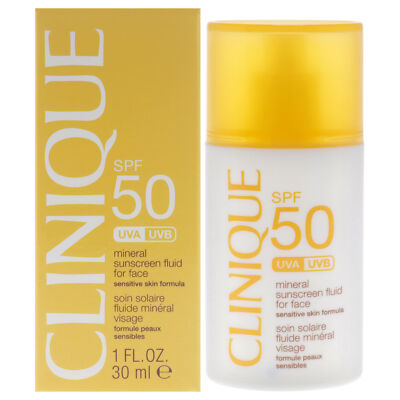 Clinique Broad Spectrum SPF 50 Mineral Sunscreen Fluid for Face for Women - 1 oz