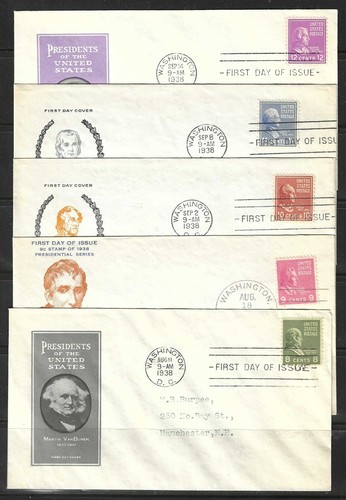 CUBIERTAS DEL PRIMER DÍA DE EE. UU. #803-831 -- JUEGO COMPLETO DE 29 -- 1938 - Imagen 3 de 6