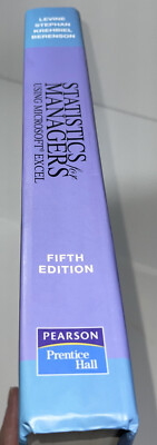 Statistics for Managers Using Microsoft Excel - Hardcover-5th