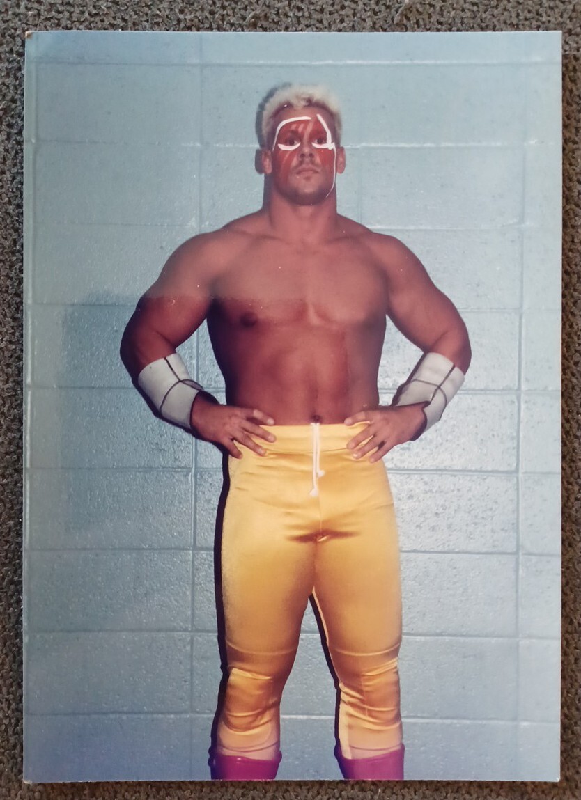 貴重！1点モノ　WWE WCW TNA　新日　スティング　コスチュームカスタム 💥1️⃣9️⃣8️⃣0️⃣s Original Sting 3.5x5 Photo vintage NWA WCW