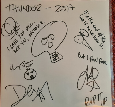 THUNDER - RIP IT UP - White Label VINYL DoLP - NEU/OVP - SIGNIERT - PERSONALISAT