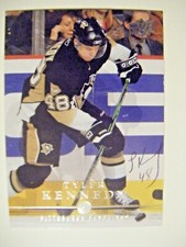 TYLER KENNEDY signed PENGUINS 2008-09 Upper Deck hockey card AUTO Autographed 45