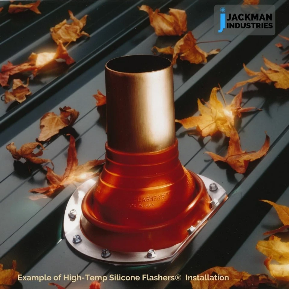 Flashers Grey EPDM Round Metal Roof Pipe Flashing Boot (Size#1-9) Made in USA - Image 2 of 4