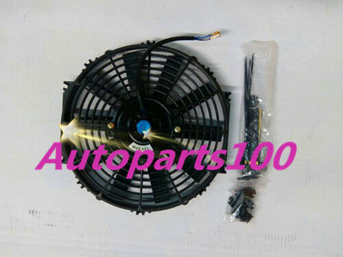 QLD Universal Two 14 inch 12V Electric Cooling Fan Thermo Fan + Mounting kits - Picture 4 of 9