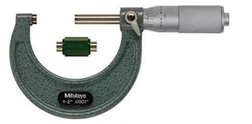 NEW Mitutoyo 103-136 Micrometer, OD, Friction Thimble, 1-2" Range, 0.0001" Grads