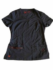 Urbane Ultimate Women  s Scrub Top Size XS Grey