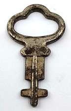 Vintage Key Tapered Appx 33mm Steampunk Industrial Silver Tone Desk Locks