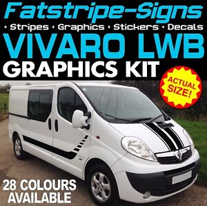 VAUXHALL VIVARO LWB GRAPHICS STICKERS 