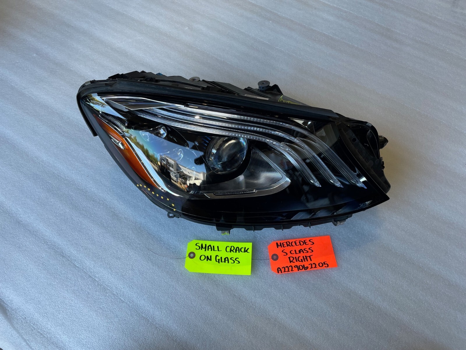 18-20 MERCEDES S63 S450 S560 RIGHT PASS SIDE LED HEADLIGHT 