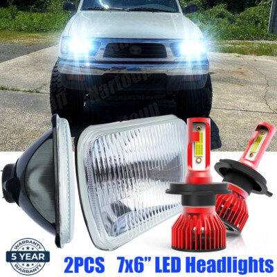 Pair 5X7'' 7X6 LED Headlights High/Low for Toyota Tacoma 1995 1996 1997 & Pickup