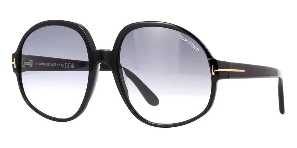 Tom Ford Claude-02 TF991 ECO 01B Round Oversized Sunglasses Frame 61-19-135 sd* - Image 2 of 4