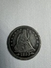 1853 P Seated Liberty Quarter With Arrows And Rays