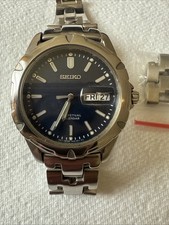 Striking Perpetual Calendar Day Date  Navy Blue Dial
