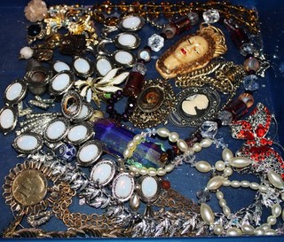 Lot#2 Almost 2lbs vintage to now jewelry parts single earrings for arts & crafts