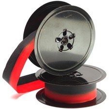 Royal Typewriter Twin Metal Spools with New Black and Red Ribbon