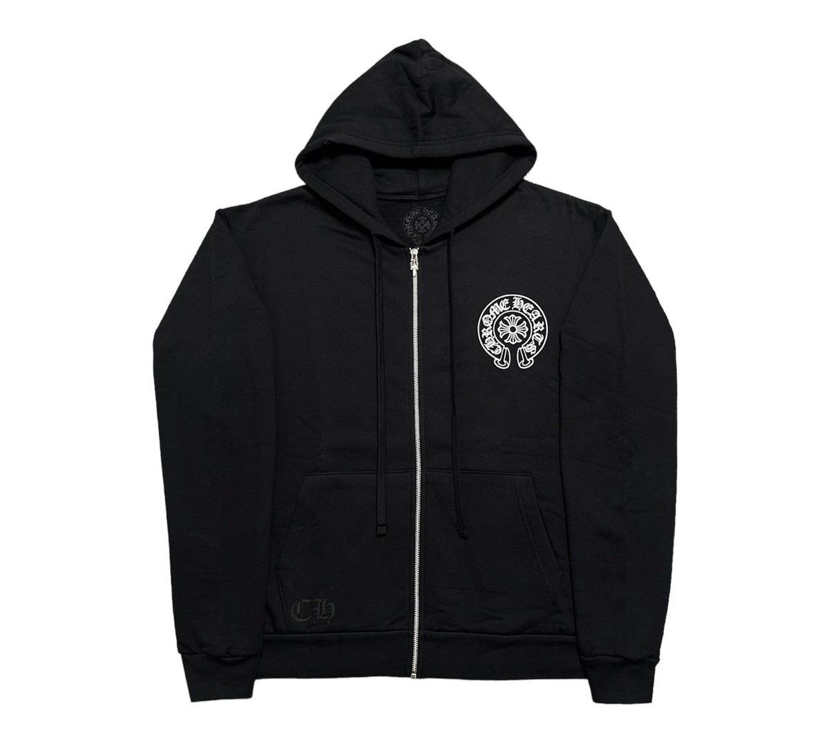 在庫少◆送料込♪【Chrome Hearts】horseshoe ロゴ sweatshirt Chrome Hearts Miami Exclusive Horseshoe Logo Zip Up Hooded