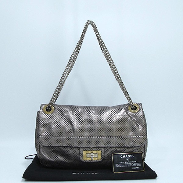 Chanel lambskin Puffo 2.55 shoulder bag with gold chain A37560Y04847