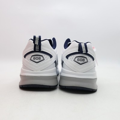 New Balance 608 Men\'s Sneakers 9.5D Lace Up Athletic Comfort  White Navy s-l400.jpg main image 2
