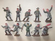 Lone star German Storm troopers 10 in all 10 poses excellent early 1960's set 2