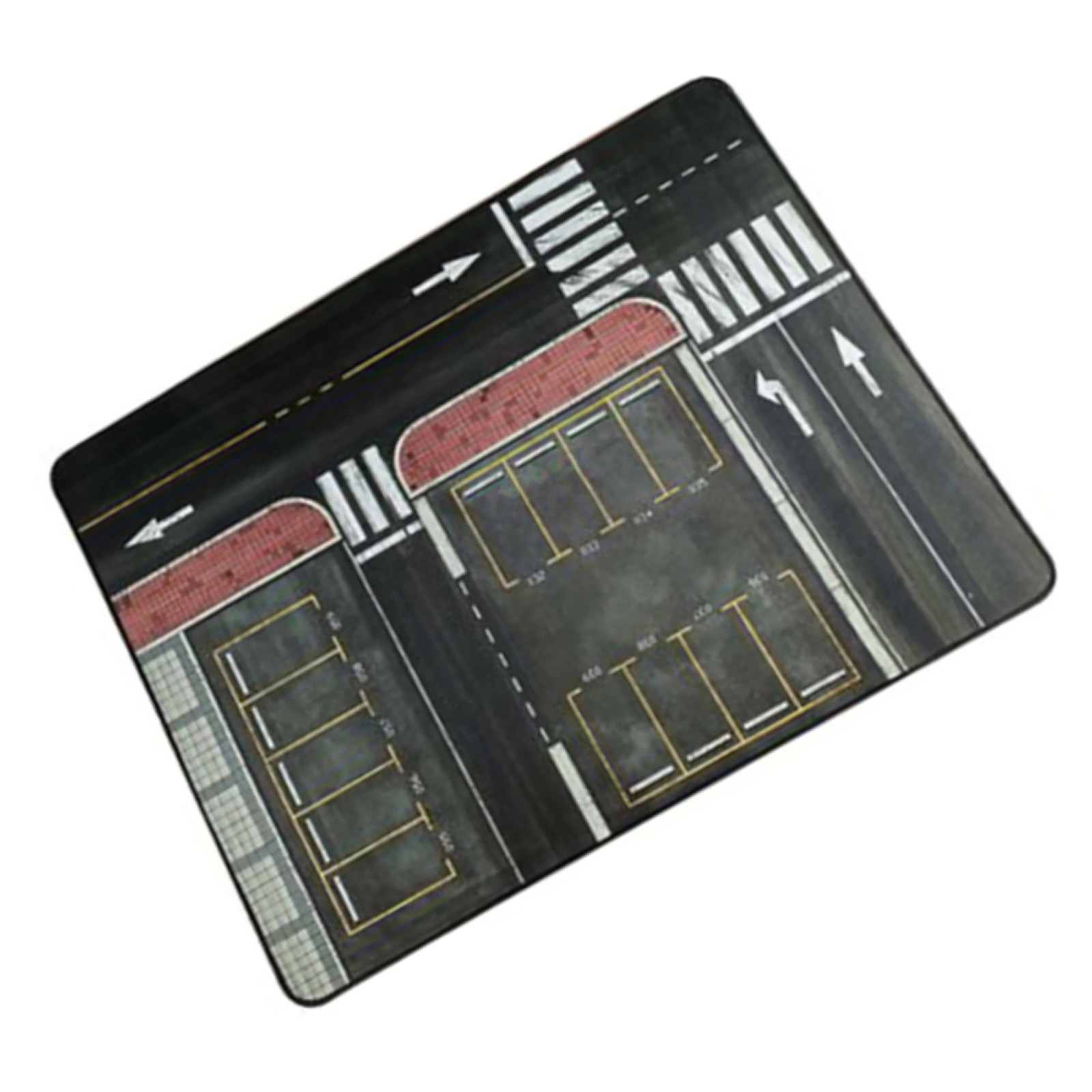 1:64 Rubber Parking Lot Mouse Pad Mat Model Car Vehicle Scene Display Garage Toy