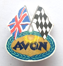 Avon Tyres 1960s Advertising Vintage Plastic Badge. (scuffing)   PB8-1525