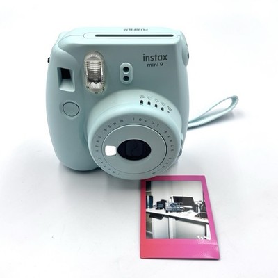 Fujifilm Instax Mini 9 Instant Camera Excellent - Ice Blue - Tested!