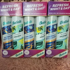 3 PACK - 2x3.81 oz  Batiste Refresh Night & Day Duo Dry Shampoo 