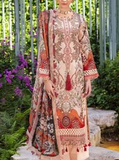 Jade Pakistani Lawn Embroidery Kameez Shalwar Large 42 Bust Chiffon Dupatta