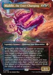 Muddle, the Ever-Changing (Borderless) Foil - Secrets of Strixhaven Commander