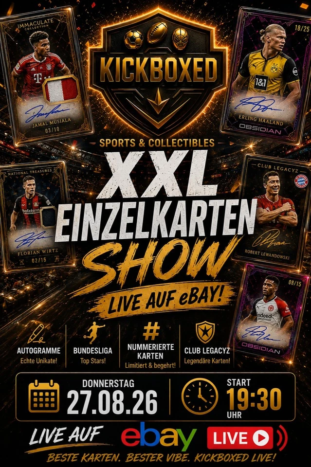 XXL Einzelkartenshow | Autogramme • Bundesliga • Nummerierte • Club Legacyz