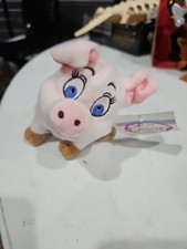Disney Store Hen Wen Pig Plush Mini Bean Bag Stuffed Animal Toy Black Cauldron