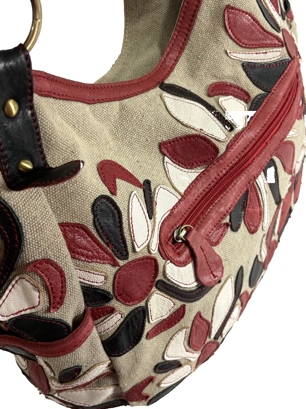 AmeriLeather  Amelia Multi-Color Patchwork Handba… - image 9