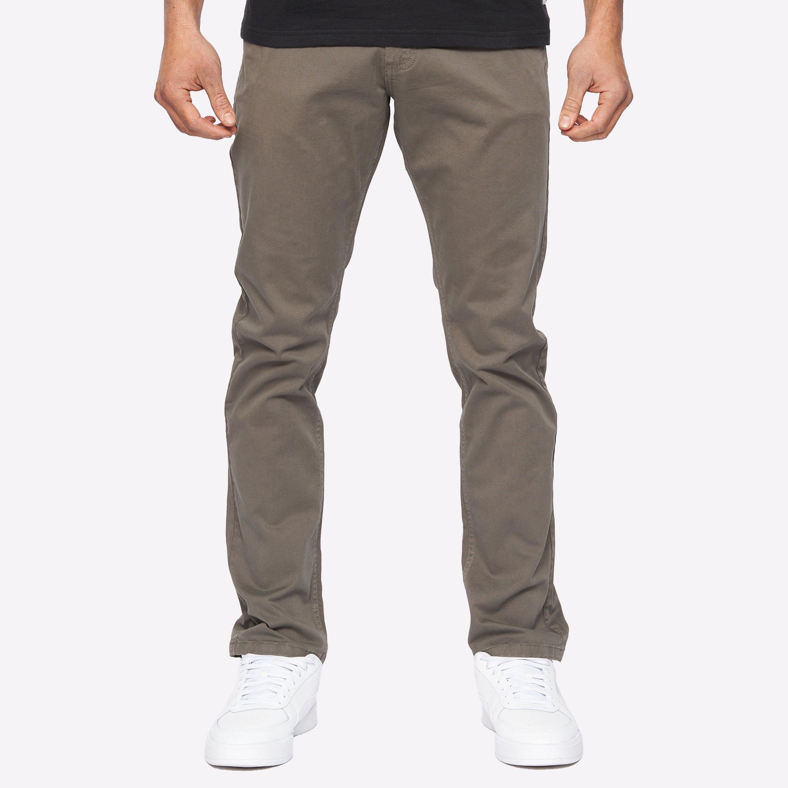 Duck And Cover Moretor Mens Smart Casual Fashion Trousers Chinos Green