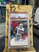 2016 PANINI ORIGINS ROOKIE AUTOGRAPHS DAK PRESCOTT AUTO-RED /99 JERSEY#!!!!