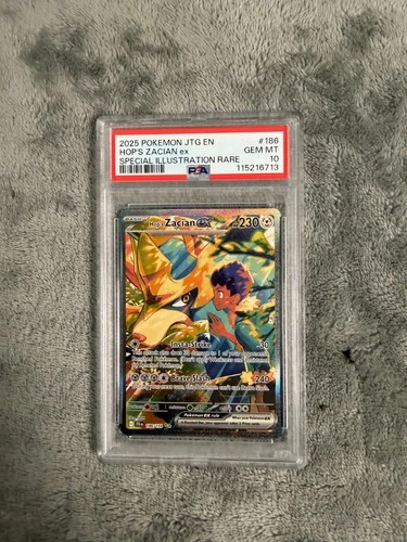 2025 Pokemon S&V Journey Together Hop's Zacian Ex SIR 186/159 - PSA 10