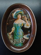 Vintage Pepsi Cola 6โ Tin Tip Tray Farcraft Advertising Made in the USA Pepsico