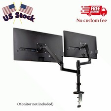 Dual Monitor Arm for 13  32inch Screen,Gas Spring VESA Desk Mount,  180  Rotation