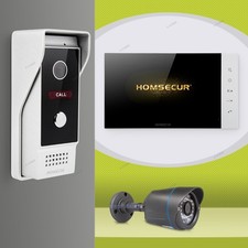 HOMSECUR Video Door Phone Call Intercom IR Camera Door Unlock Monitoring Securit