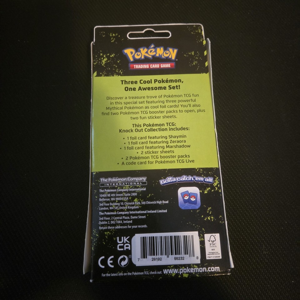 4 Pokémon Knock Out Collection Shaymin, Zeraora & Marshadow - Sealed - x4 2023