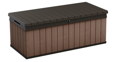 Darwin 100 Gallon Resin Large Deck Box - Organization and Storage for Patio F...