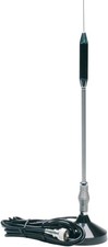  RP-711 24" Magnet Mount Stainless Steel CB Antenna Kit, Black