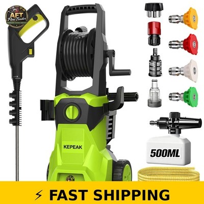 KEPEAK 5000PSI Portable Power Washer with 4 Nozzles & Foam Cannon