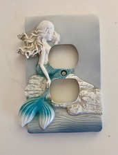 Mermaid On Rock ThreeD Aqua Outlet Cover Brand New