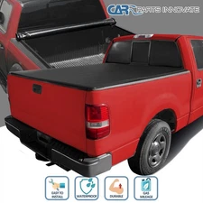 Fits 2004-2014 Ford F150 06-08 Mark LT 5.5FT Truck Bed Roll Up Soft Tonneau