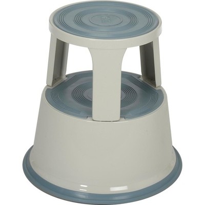 Global Industrial 17''H Rolling Step Stool - Gray
