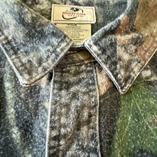 Camisa camuflada Mossy Oak para hombre 3XL manga larga camisa con botones bolsillos - Imagen 9 de 12