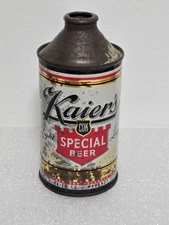 Vintage Kaier's CDK Special Mahanoy City PA Cone Top Beer Can